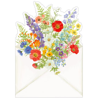 Bouquet Wishes **Ct Mother's Day Die Cut Greeting Card - 1 card with envelope