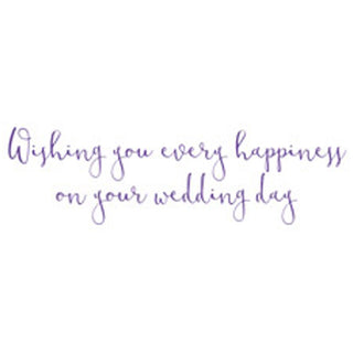 Violets And Lily Of The Valley Wedding Greeting Card - 1 card with envelope