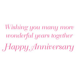 Pink Peony Anniversary Greeting Card - 1 card with envelope