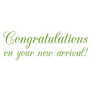 Hello Baby Floral Baby Greeting Card - 1 card with envelope