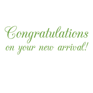 Hello Baby Floral Baby Greeting Card - 1 card with envelope