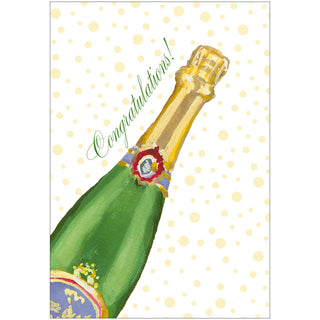 Sparkling Wine Blank Greeting Card - 1 card with envelope