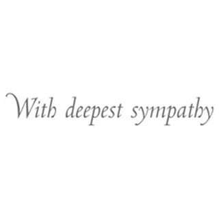 Lily Sympathy Greeting Card - 1 card with envelope