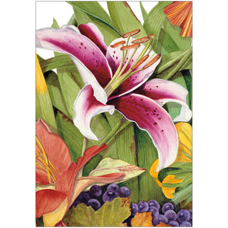 Lily Sympathy Greeting Card - 1 card with envelope