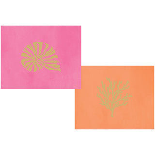 Sealife Warm Foil Embossed Asst A Sz Note 10-In Embossed