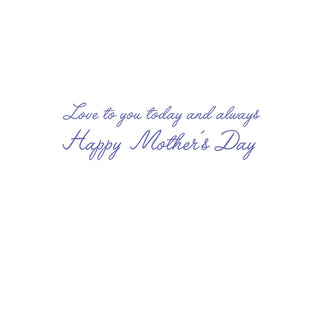 Painted Spring Bouquet Foil Mother's Day Foil Greeting Card - 1 card with envelope
