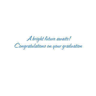 Graduation Word Collage Foil Graduation Foil Greeting Card - 1 card with envelope