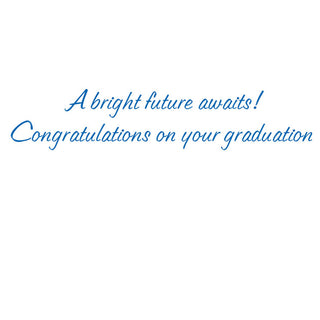 Graduation Word Collage Foil Graduation Foil Greeting Card - 1 card with envelope