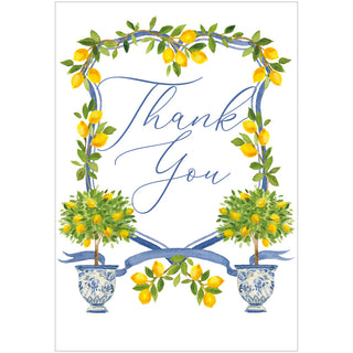 Lemon Crest Blank Greeting Card - 1 card with envelope