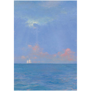 Ocean Horizon Blank Greeting Card - 1 card with envelope