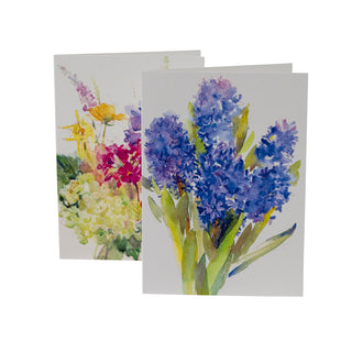 Handpainted Spring Flowers Assorted Notes 8-In Box