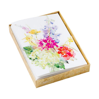 Handpainted Spring Flowers Assorted Notes 8-In Box