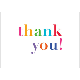 Colorful Thank You Thank You Notes Boxed 8 In