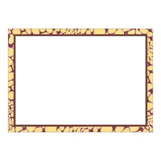 Shell Texture Border Correspondence C Size Printed 12-In