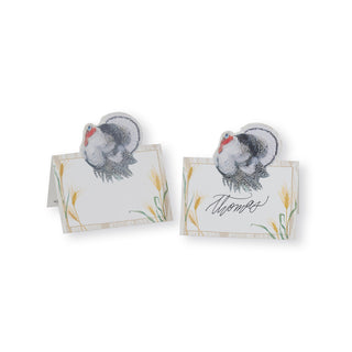 Homestead Turkey Taupe Place Card 8 In Die-Cut