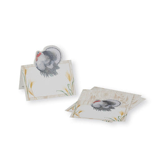 Homestead Turkey Taupe Place Card 8 In Die-Cut