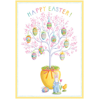 Easter Egg Tree Blank Greeting Card - 1 card with envelope