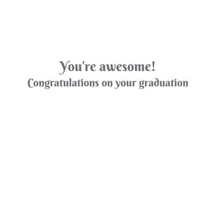 School Of Fish Grad Graduation Greeting Card - 1 card with envelope