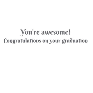 School Of Fish Grad Graduation Greeting Card - 1 card with envelope