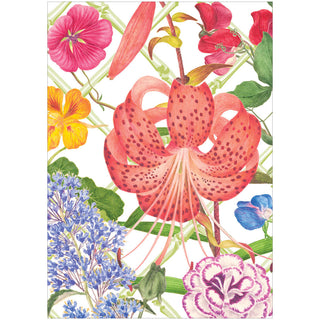 Floral Trellis Boxed Note Cards - 8 Cards and 8 Envelopes per Package