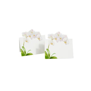 White Orchid Place Card 8 In Die-Cut