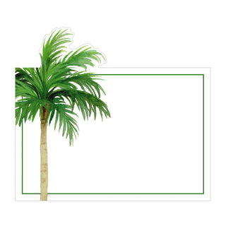 Painted Palm Tree Place Card 8 In Die-Cut