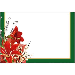 Christmas Garden Foil Place Cards - 8 Per Package