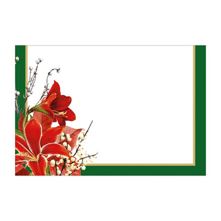 Christmas Garden Foil Place Card 8 In-Foil