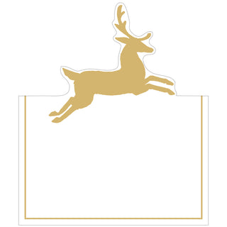 Leaping Deer Foil Place Cards - 8 Per Package