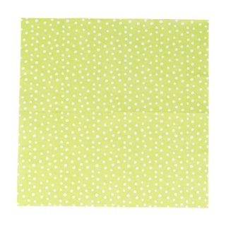 Small Dots Spring Green Luncheon Napkins - 20 Per Package