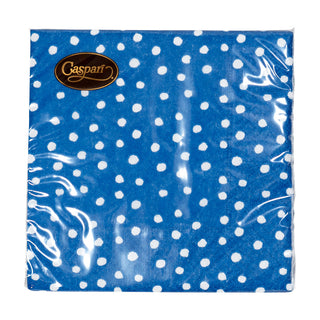 Small Dots Royal Blue Napkin Cocktail