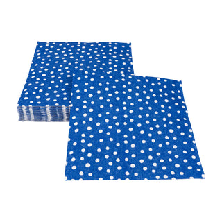 Small Dots Royal Blue Luncheon Napkins - 20 Per Package