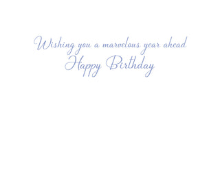 Potted Hydrangeas Birthday Greeting Card - 1 card with envelope