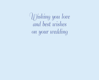 Flemish Floral Wedding Shower Die Cut Greeting Card - 1 card with envelope