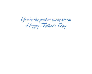 Nautical Motifs Father's Day Greeting Card - 1 card with envelope