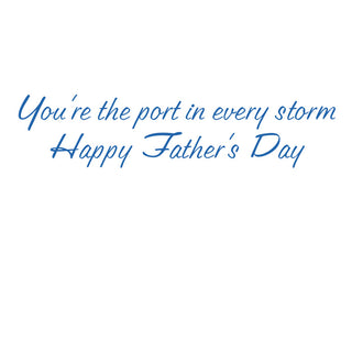 Nautical Motifs Father's Day Greeting Card - 1 card with envelope