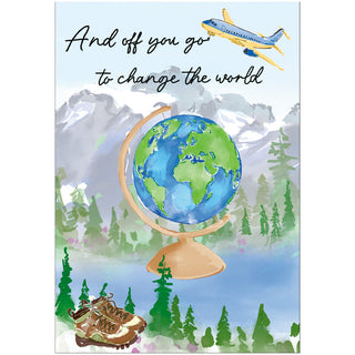 Change The World Blank Greeting Card - 1 card with envelope