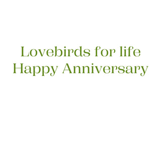 Pair Of Cranes Anniversary Greeting Card - 1 card with envelope