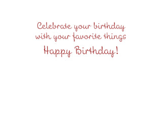 Wine Pairings Birthday Greeting Card - 1 card with envelope