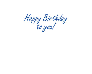 Flower Cake Foil Birthday Die Cut Greeting Card - 1 card with envelope