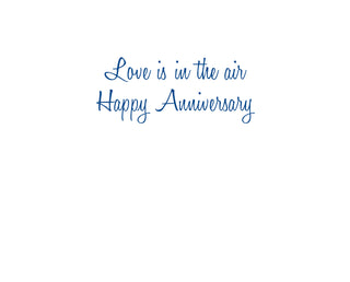 Chairs In The Surf Anniversary Greeting Card - 1 card with envelope
