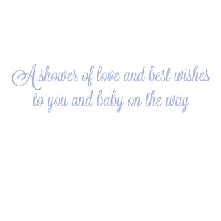 Baby Shower Calico Baby Shower Greeting Card - 1 card with envelope
