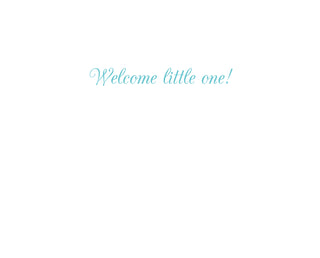 Little One Baby Carriage Baby Greeting Card - 1 card with envelope