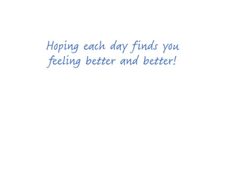 Off Color Frog Get Well Greeting Card - 1 card with envelope