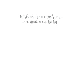 Sweetest Dreams Foil Baby Die Cut Greeting Card - 1 card with envelope