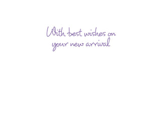 Baby Bunny Field Baby Greeting Card - 1 card with envelope