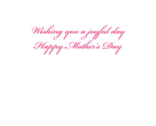 Midsummer Blooms Mother's Day Greeting Card - 1 card with envelope