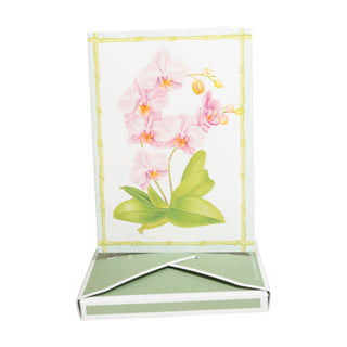 Orchid Conservatory Assorted Boxed Note Cards - includes 8 notes & envelopes