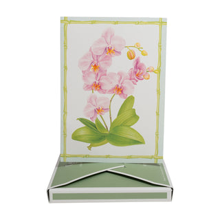 Orchid Conservatory Assorted Boxed Note Cards - includes 8 notes & envelopes