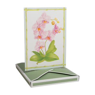 Orchid Conservatory Assorted Boxed Note Cards - includes 8 notes & envelopes